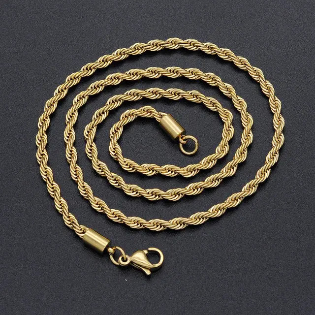 Classic Gold Rope Necklace